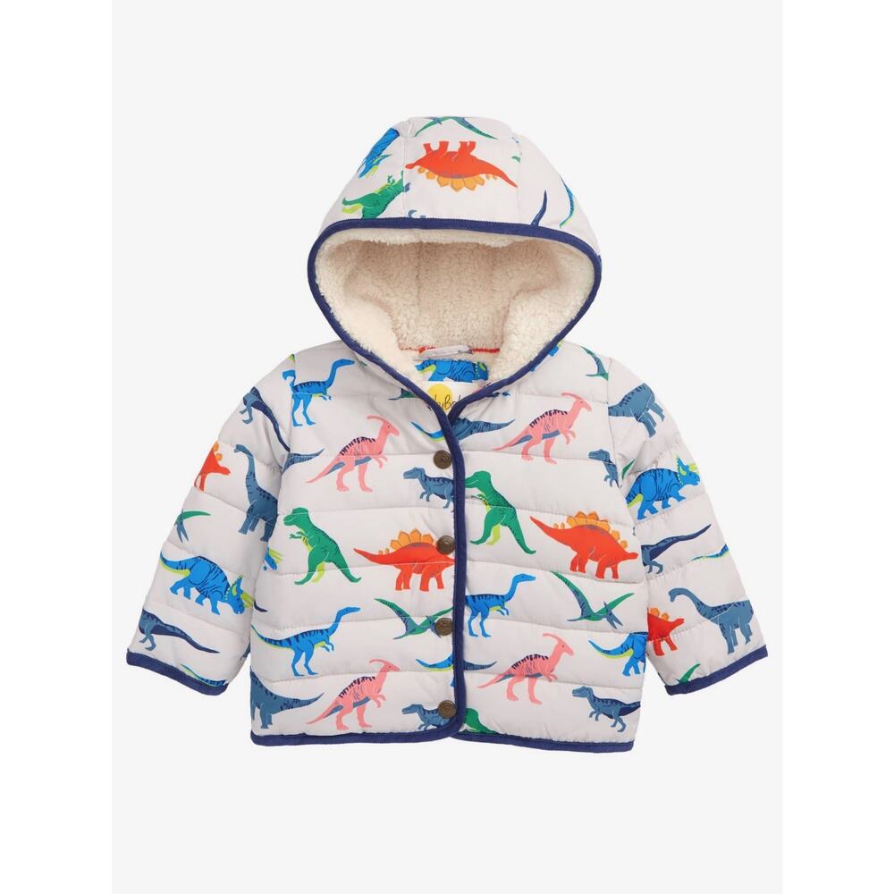 Mini Boden Dino Puffer Coat 3-6 month